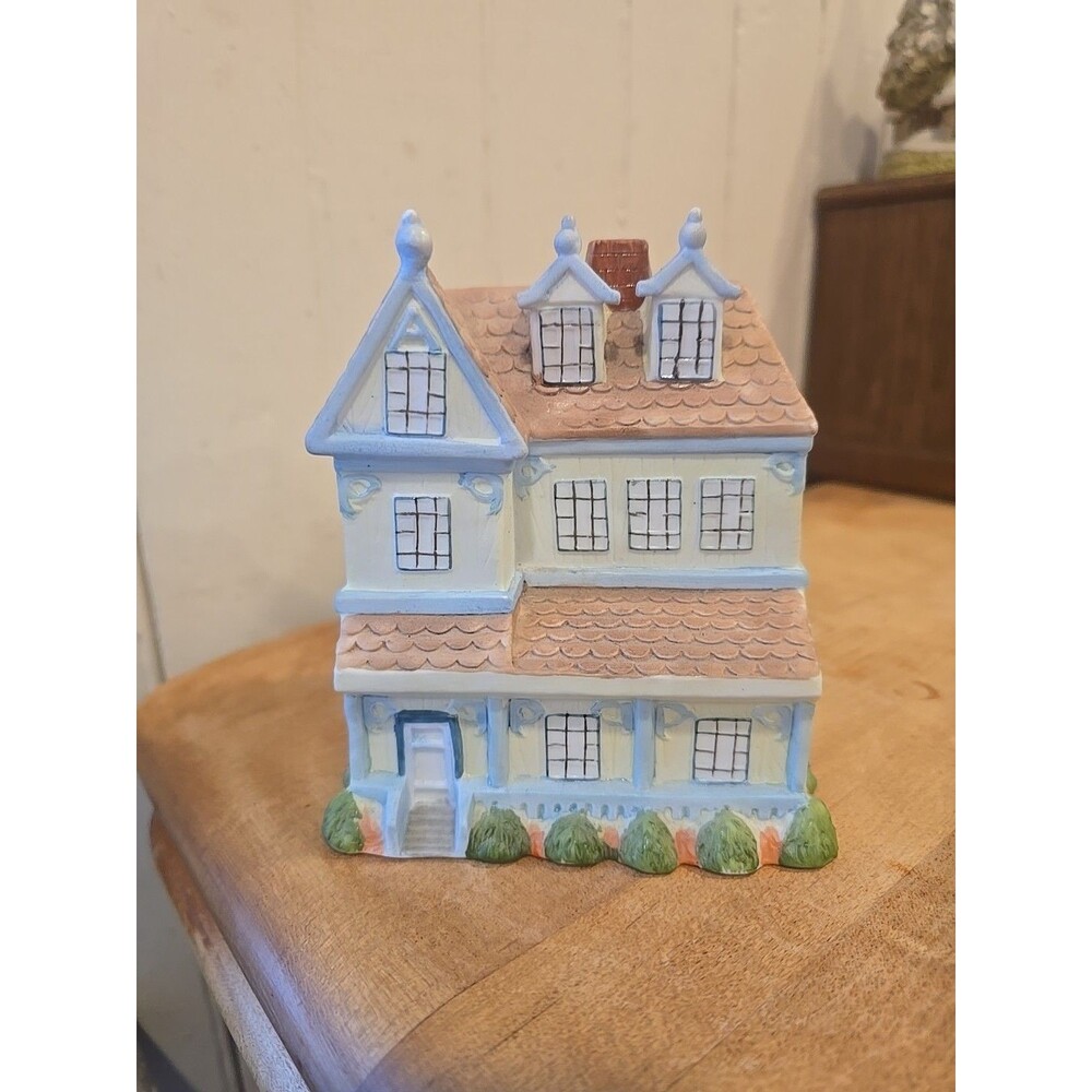 Vintage Karen Carson Creations Ceramic 3 Story House Cottage Core Hand Painted